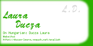 laura ducza business card